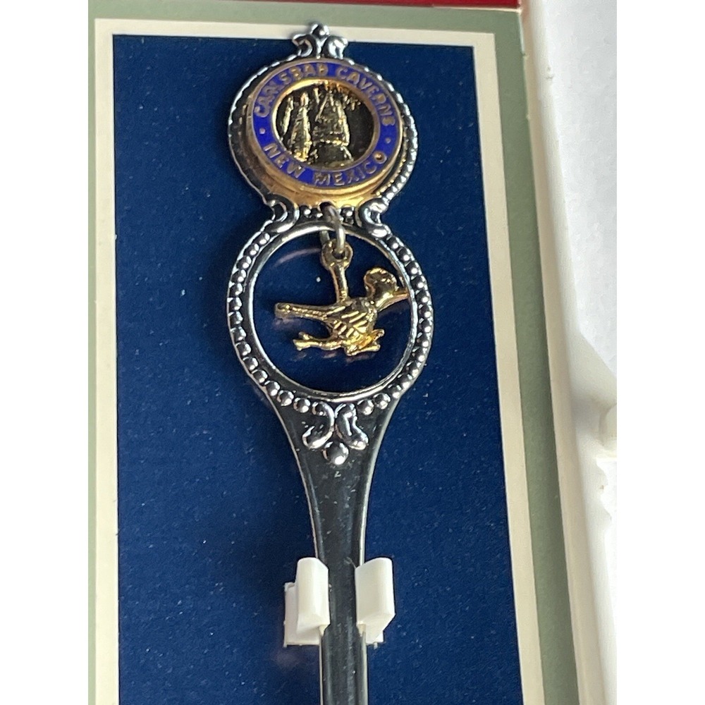 STATE OF NEW MEXICO SILVER TONE SPOON WITH CASE COLLECTABLE SOUVENIR - Picture 5 of 9